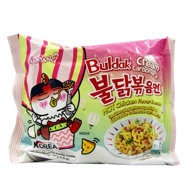 Лапша Hot Chicken Carbonara со вкусом острой курицы крем карбонара 140 гр.