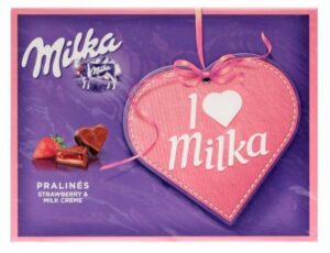 Подарочный набор Milka Strawberry 110 гр.(10)