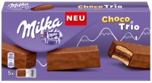 Печенье бисквитное Milka Choco Trio 150 гр. (12) Печенье бисквитное Milka Choco Trio 150 гр. (12)
