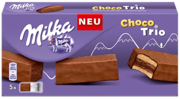 Печенье бисквитное Milka Choco Trio 150 гр. (12)