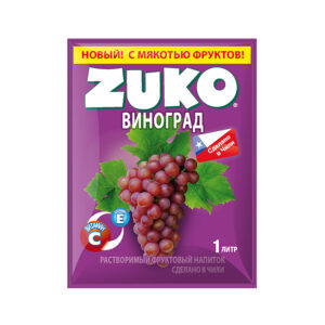 Растворимый напиток ZUKO Виноград 25 гр. (12) Растворимый напиток ZUKO Виноград 25 гр. (12)