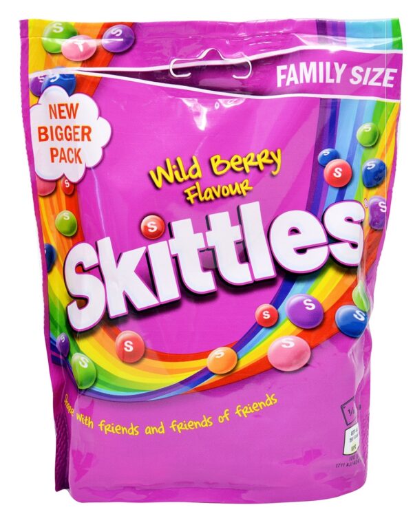 Драже Skittles Wild Berry (Лесные ягоды) 196 гр (15)
