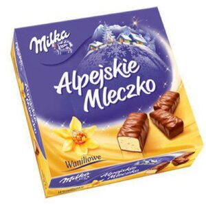 Конфеты Milka Alpen Milk Ваниль 330 гр (16)