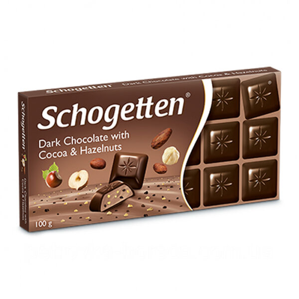 Шоколадная плитка Schogetten Дарк с орехом 100 гр.  (15)