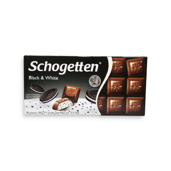 Шоколадная плитка Schogetten Блек энд Вайт 100 гр. (15)
