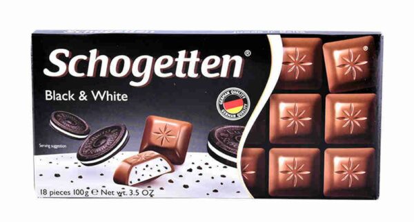 Шоколадная плитка Schogetten Блек энд Вайт 100 гр. (15)