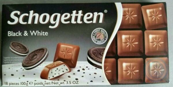 Шоколадная плитка Schogetten Блек энд Вайт 100 гр. (15)