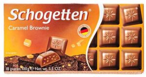 Шоколадная плитка Schogetten Карамельный брауни100 гр. (15) Шоколадная плитка Schogetten Карамельный брауни100 гр. (15)