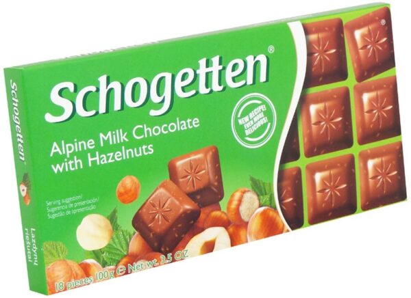 Шоколадная плитка Schogetten Молочный шоколад и лесной орех 100 гр. (15)