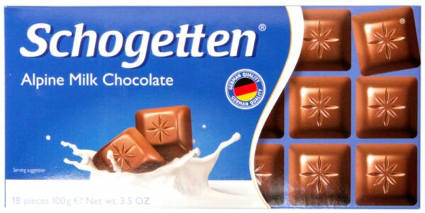 Шоколадная плитка Schogetten Альпин милк 100 гр. (15)