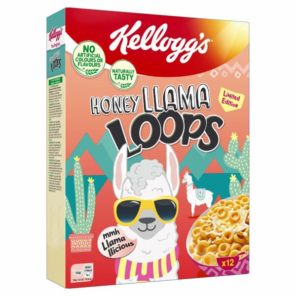 Готовый завтрак Kellogs Лама Лупс медовый 330 гр.