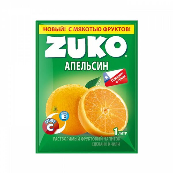 Растворимый напиток ZUKO Апельсин 20 гр. (12)