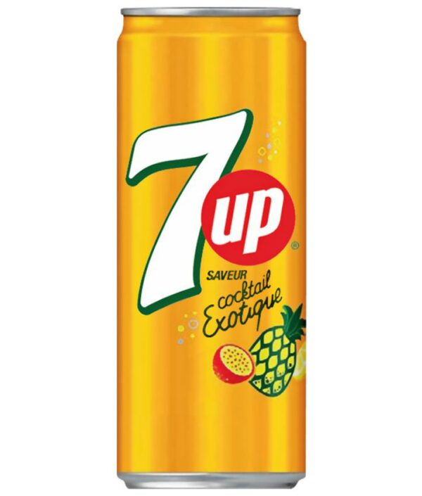 Газированный напиток 7UP Coctail Exotique (Экзотический Коктейль) 330мл (24)