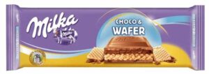 Шоколадная плитка Milka Choco&Wafer 300 гр Шоколадная плитка Milka Choco&Wafer 300 гр