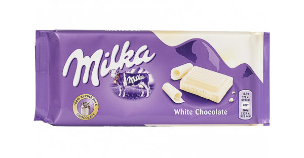 Шоколадная плитка Milka Белый шоколад 100 гр (22)