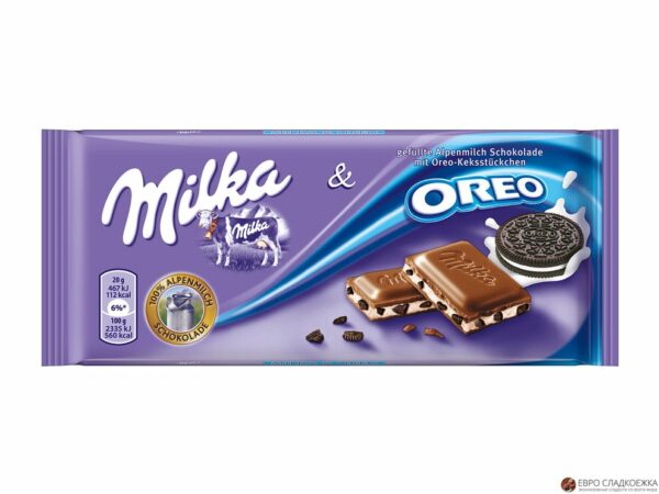 Шоколадная плитка Milka Oreo 100 гр (22)