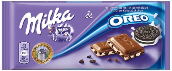 Шоколадная плитка Milka Oreo 100 гр (22)