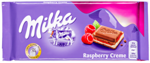 Шоколадная плитка Milka Rasberry Creme 100 гр (22) Шоколадная плитка Milka Rasberry Creme 100 гр (22)