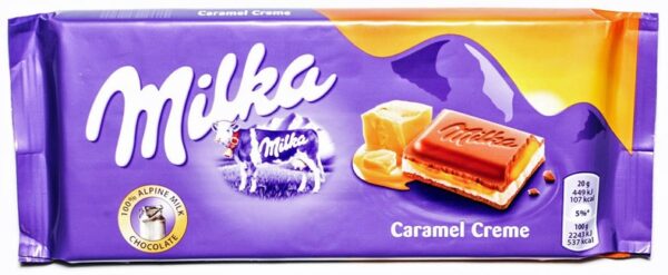 Шоколадная плитка Milka Caramel 100 гр (23)