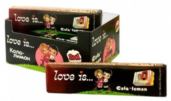 Жевательная конфеты Love is Кола Лимон 25 гр. (УПАКОВКА 12 ШТ)