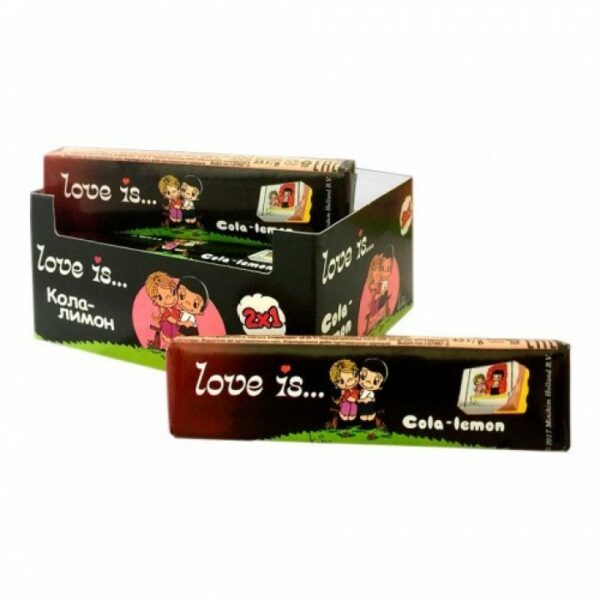Жевательная конфеты Love is Кола Лимон 25 гр. (УПАКОВКА 12 ШТ)