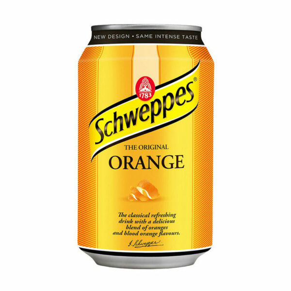Газированный напиток Schweppes Orange (Апельсин) 330мл Тонкая банка (24) Польша