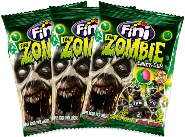 Карамель леденцовая с жев. начинкой Fini Zombie 80гр БЕЗ ГЛЮТЕНА (12)