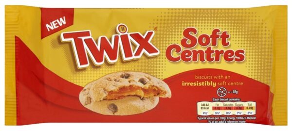 Печенье Twix Caramel Centres (C карамельной начинкой) 144 гр (8)