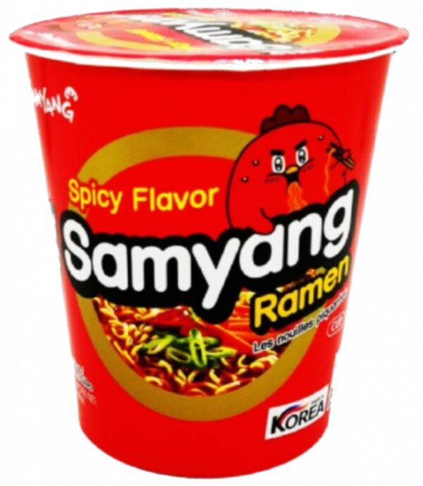 Лапша Samyang Ramen Spicy Cup острая со вкусом курицы с овощами 65гр. (30)
