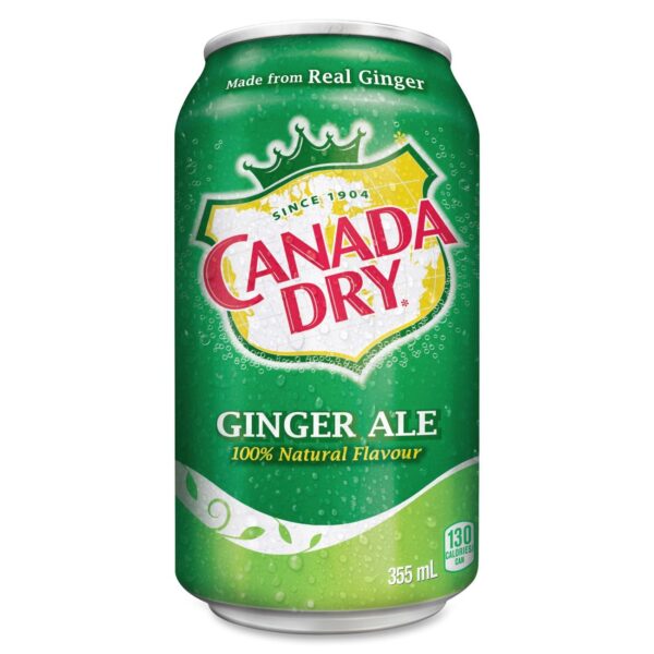 Газированный напиток Canada Dry Ginger Ale 330мл Тонкая банка (24) Польша