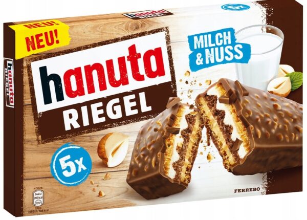 Вафельный батончик Hanuta Riegel 5*34.5 гр 172.5гр (16)