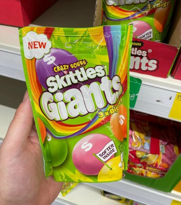 Драже Skittles Giants SOUR (Гигантские Кислые) 141г (15)
