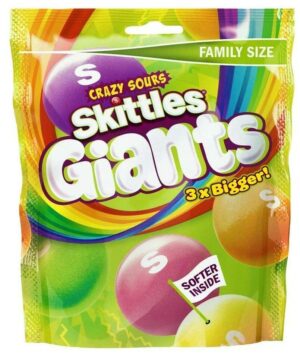 Драже Skittles Giants SOUR (Гигантские Кислые) 141г (15) Драже Skittles Гигантское  Кислые 141г (15)