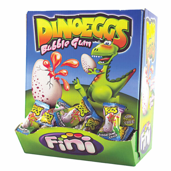 Жевательная резинка Fini Яйцо Динозавра с клубничной начинкой 5 гр (УПАКОВКА 200)