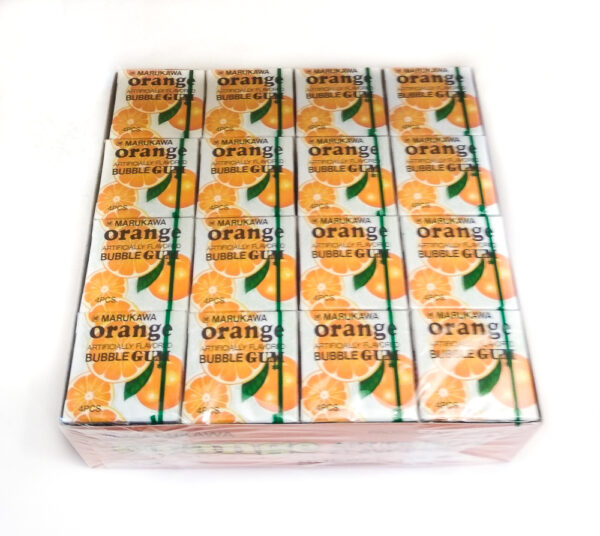 Жевательная резинка Marukawa Апельсин (УПАКОВКА 48 ШТ)