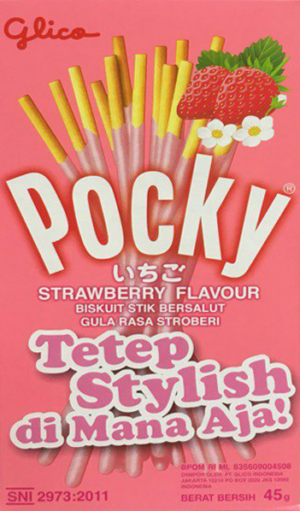 Pocky Клубника Мини  21гр (10)