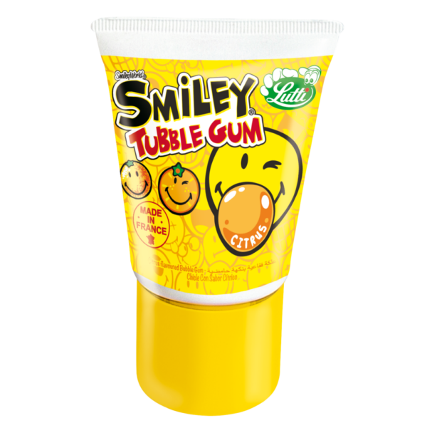 Жевательная резинка Tubble Gum Smiley (Апельсин) 35 гр (36) Франция