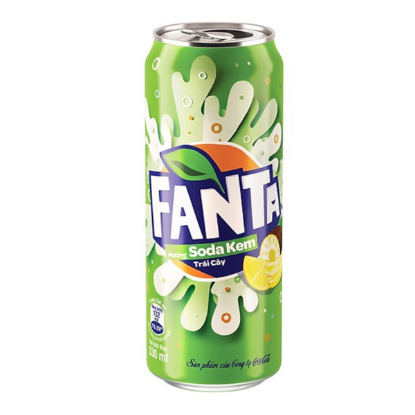 Газированный напиток Fanta Fruit Cream Soda (Фруктовый) 330мл (24) Вьетнам