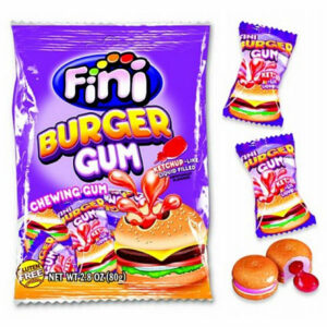 Жевательная резинка Fini Бургер 80 гр БЕЗ ГЛЮТЕНА Жевательная резинка Fini Бургер 80 гр БЕЗ ГЛЮТЕНА