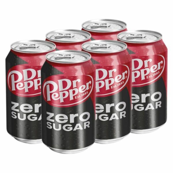 Газированный напиток Dr. Pepper Zero 330 мл (24)тонкая (Польша) БЕЗ САХАРА