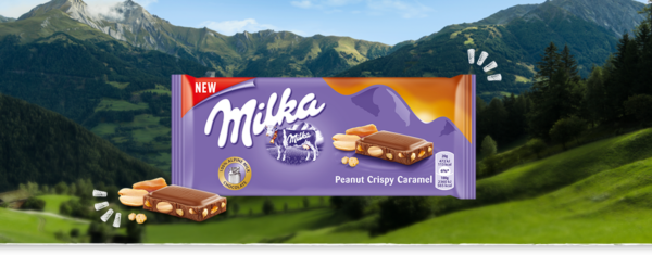 Шоколадная плитка Milka Peanut Caramel 90 гр.(24)