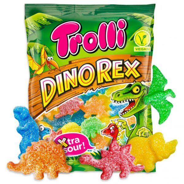 Мармелад Trolli Dino Rex Sour 100гр (24)