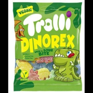 Мармелад Trolli Dino Rex Sour 100гр (24) Мармелад в сахаре супер кислые Тролли "Dino Rex" 100гр (24)