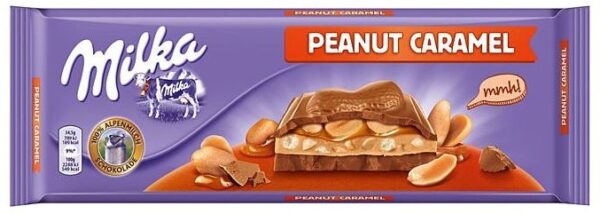 Шоколадная плитка Milka Peanut Caramel 300 гр. (12)