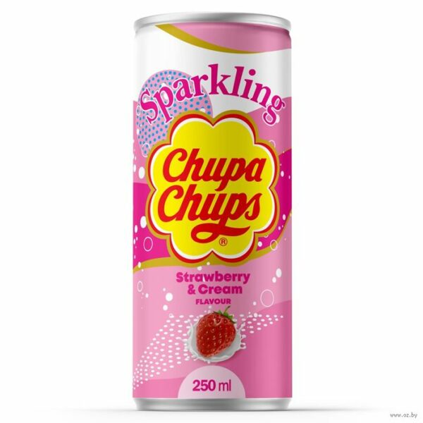 Газированный напиток Chupa Chups Strawberry (Клубника) 250мл (24)