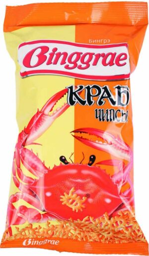Чипсы Binggrae Краб 50 гр (30) Чипсы Binggrae Краб 50 гр (30)