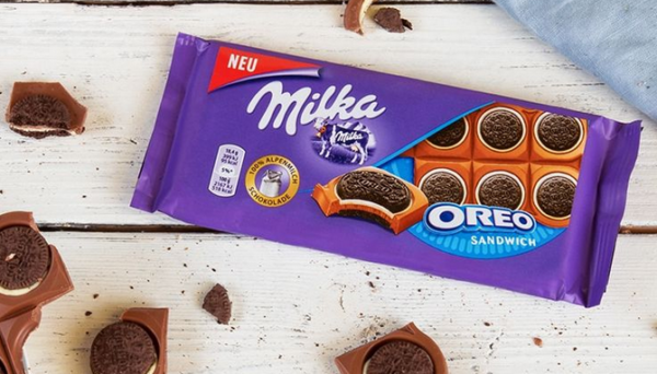 Шоколадная плитка Milka Oreo Sandwich 92 гр (16)