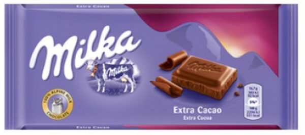 Шоколадная плитка Milka Extra Cacao Dark 100 гр (23)
