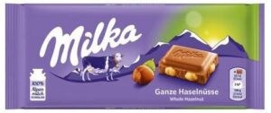Шоколадная плитка Milka Фундук 100 гр (17) Шоколадная плитка Milka Фундук 100 гр (17)