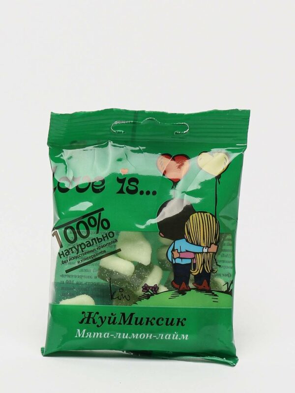 Мармелад Love is ЖуйМиксик Мята-Лимон-Лайм 25 гр (УПАКОВКА 20 ШТ)